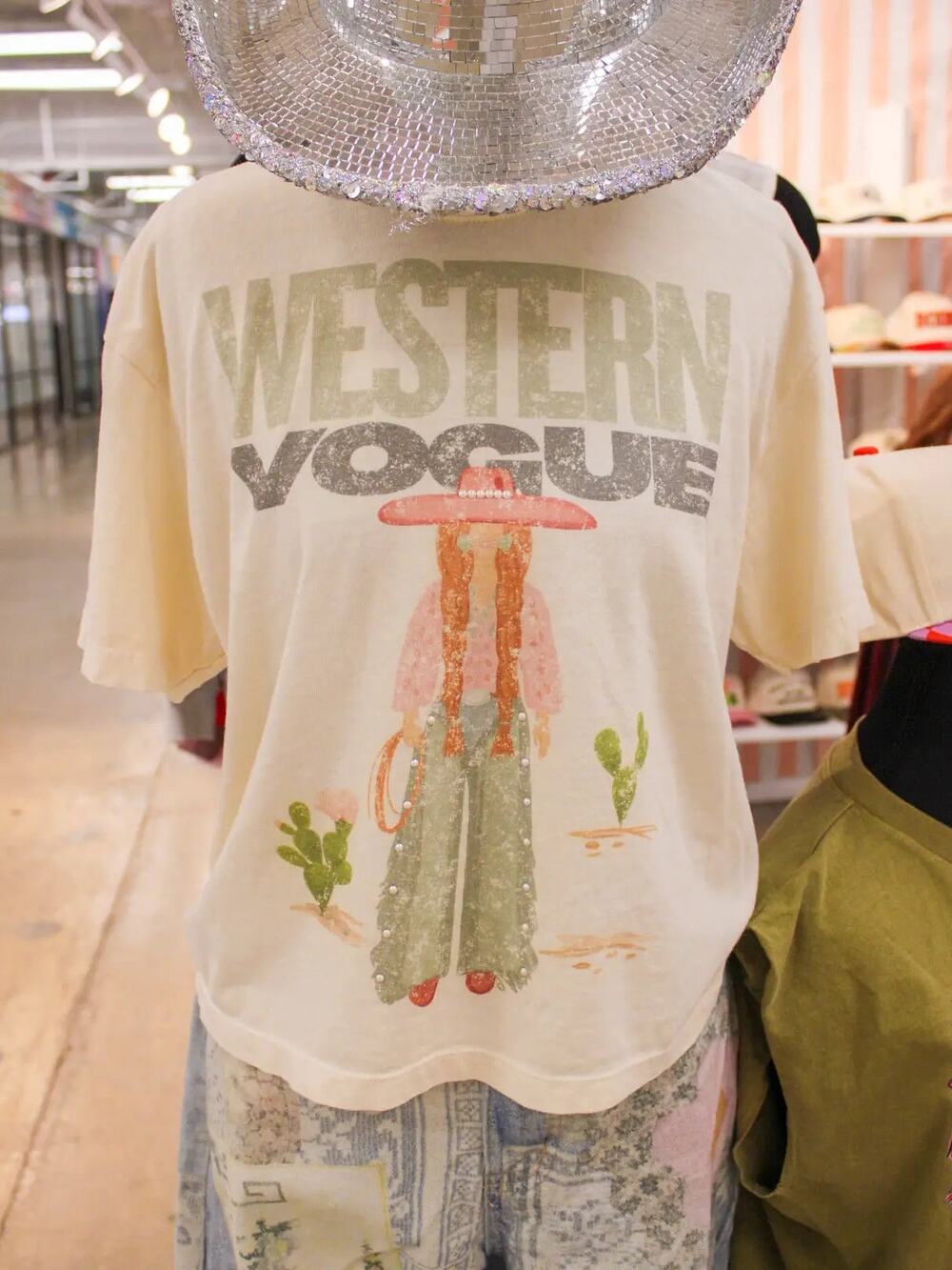 Cowgirl Khaki Tee